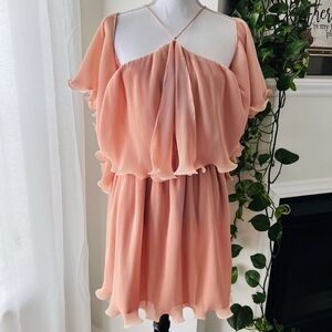 NWT Two Sisters Jaus Dusty Pink "Sicily Dress" Couture Flowy Lightweight Size 10